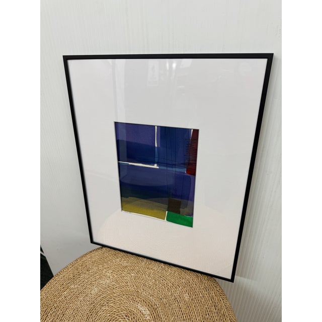 Isabel Wyatt Violet Blue Study Original Painting, Signed For Sale - Image 4 of 12