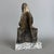 20th Century Sacred Religious Figure Saint with Book in Bronze with Marble Base For Sale - Image 3 of 11