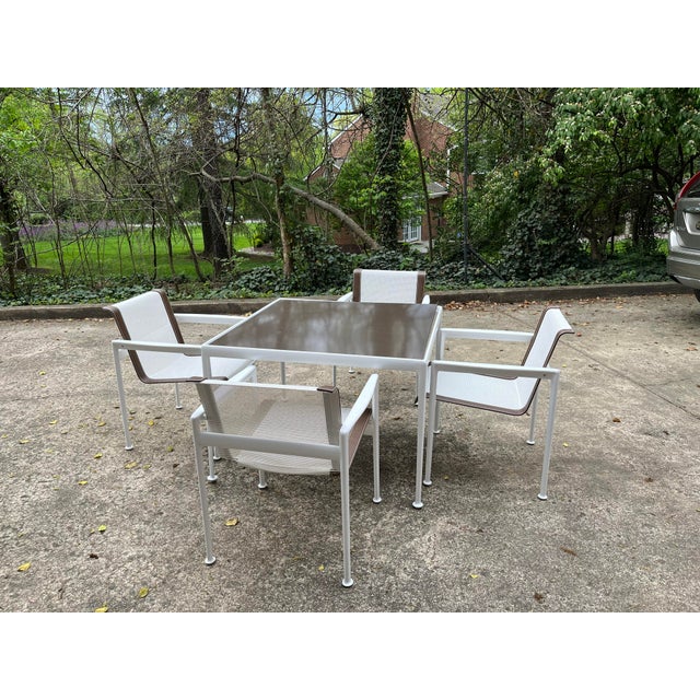 1960s Richard Schultz for Knoll 1966 Collection Outdoor Dining Table & 4 Chairs For Sale - Image 5 of 8