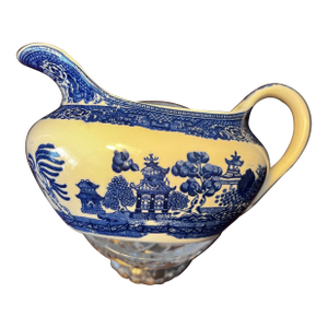 Vintage Blue Willow Gravy Boat