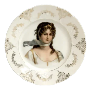 Vintage Queen Louise of Prussia Cabinet Plate