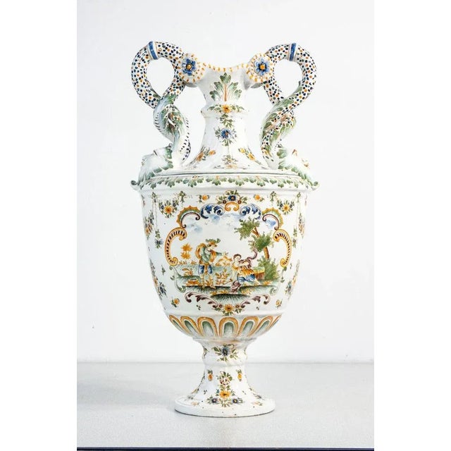 Ceramic Amphora Vase from Moustiers, France For Sale - Image 16 of 16