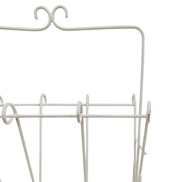 Italian Painted Iron Magazine Rack, 1970s For Sale - Image 16 of 18