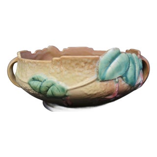 Vintage Roseville Pottery Fuchsia Centerpiece For Sale