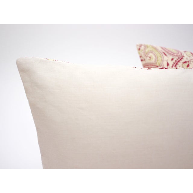 Elizabeth Benefield "Sultan's Paisley" 20" X 12" Lumbar Pillows - a Pair For Sale - Image 4 of 6