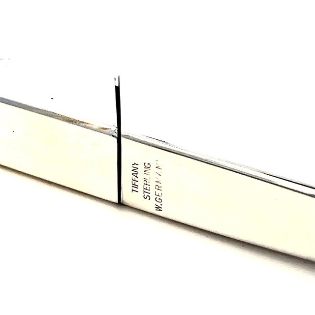 1990s Tiffany & Co Estate Parker Clipit Letter Opener 4" Sterling Silver For Sale - Image 5 of 5