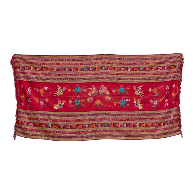 Antique Guatemalan Highlands Ceremonial Textile For Sale