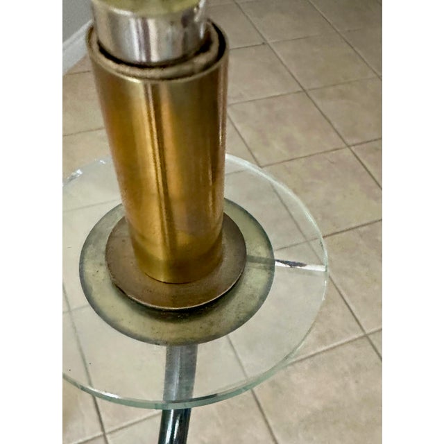 French Moderne Patinated Brass Chandelier by Maison Lunel For Sale - Image 11 of 12