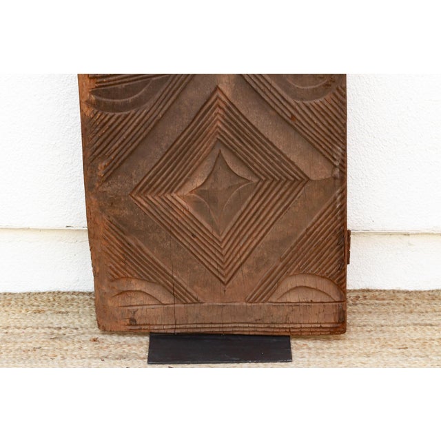 African Heritage Antique African Sunburst Medallion Door For Sale - Image 3 of 7