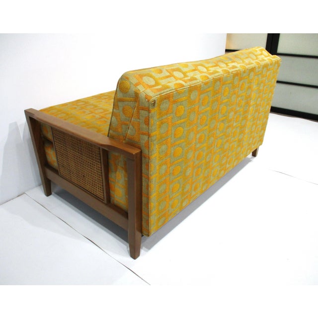 Jack Lenor Larsen Henredon Styled Mid Century Loveseat For Sale - Image 10 of 12