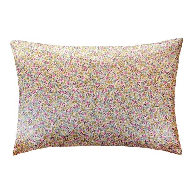 Silk Pillowcase Made With Liberty Fabric Emilia's Bloom For Sale
