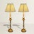 You do not need these lamps. That is the luxury. This pair of Georgian English brass barely twist candlesticks embodies...