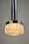 Metal Chrome Tube Pendant Light with Textured Glass Lens, 1970s For Sale - Image 7 of 10