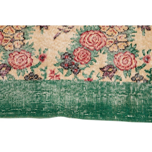 Textile Mid 20th Century Vintage Overdye Rug For Sale - Image 7 of 13