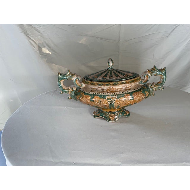 This Italian tureen was purchased from Biordi's in the early 1990's. The vessel has been used strictly as a decorative...