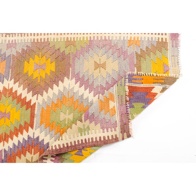 Mid 20th Century Geometric Anatolian Kilim Rug For Sale - Image 10 of 10