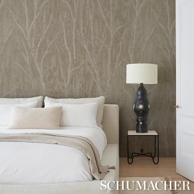 Not Yet Made - Made To Order SAMPLE - Schumacher Komorebi Wallpaper In Golden Hour For Sale - Image 5 of 5