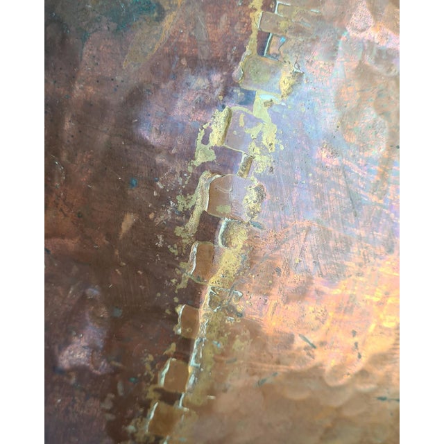 Large Egyptian Jug in Hand-Hammered Copper, 1940s For Sale - Image 10 of 13