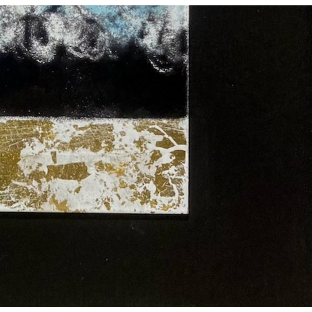 Paint "Black Moon" Contemporary Abstract Painting, Framed For Sale - Image 7 of 11