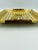 Wood Mid 20th Century Marcel Guval Mid-Century Golden Glass Platter Tray With Wood Handles For Sale - Image 7 of 13
