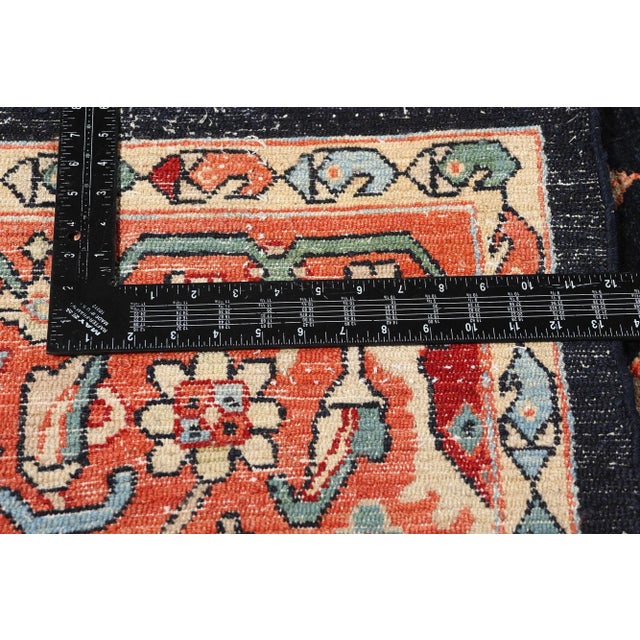 Early 21st Century Oversized Black Persian Sultanabad Mahal Rug - 13'00 X 18'03 For Sale - Image 5 of 9