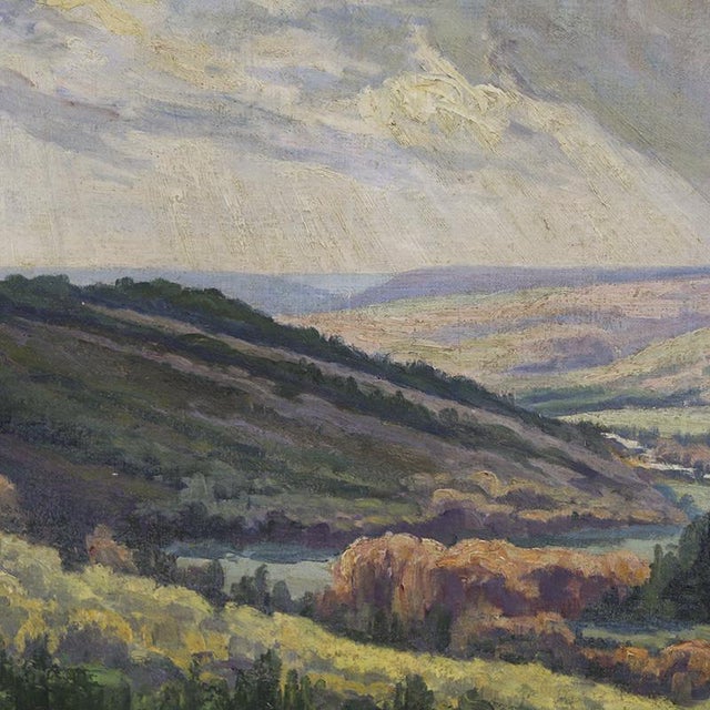 Michel Nizet, Liège School Ardennes Landscape, 1930, Painting For Sale - Image 3 of 12