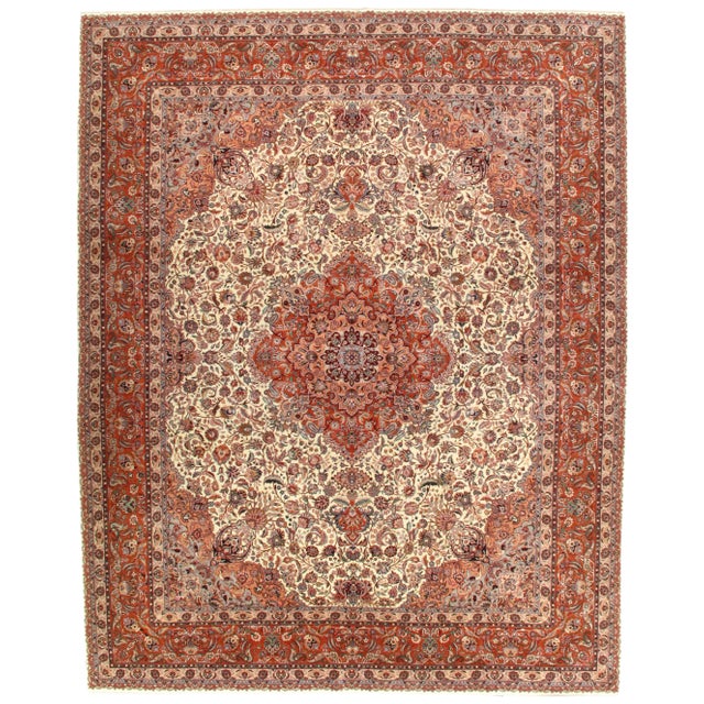 Pasargad Sino Tabriz Silk & Wool Rug - 8′ × 10′ For Sale