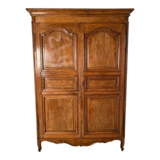 Louis XVI Provincial Fruitwood Armoire, France Circa 1800 For Sale