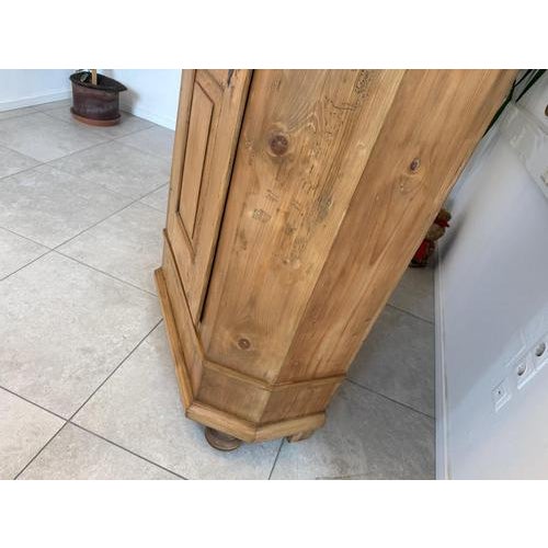 One-Door Farmhouse Cabinet in Natural Wood For Sale - Image 11 of 16