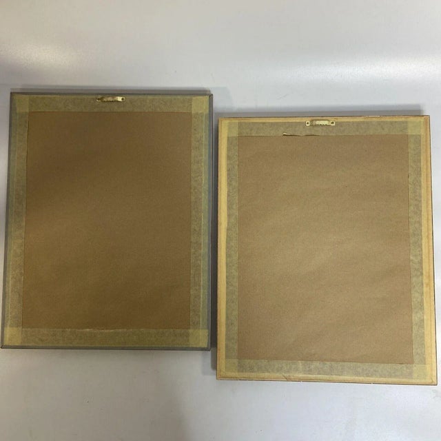 Late 20th Century Set of 2 Christmas Nativity Original Watercolor Zora M Steenson Matted Framed 12 X 15 For Sale - Image 5 of 5