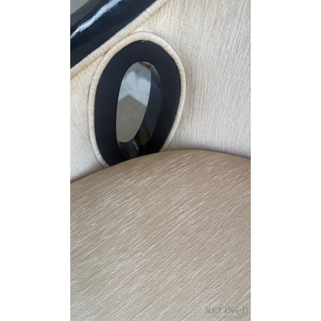 Set of Six Ebonized Dining Armchairs, Attributed to Ralph Lauren Collection for Henredon For Sale - Image 12 of 14