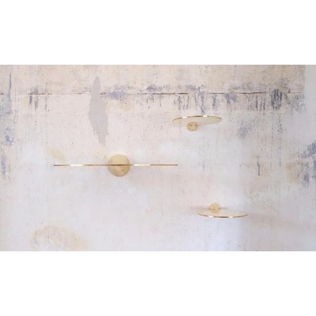 Polished Brass Floating Shelves by Chanel Kapitanj For Sale - Image 10 of 11