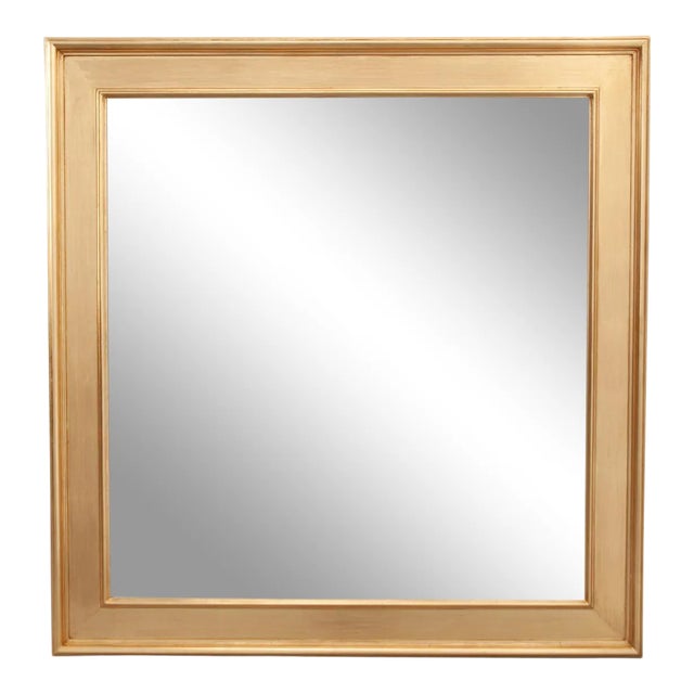 Italian Handmade Reproduction Gold Gilt Cassetta Mirror For Sale