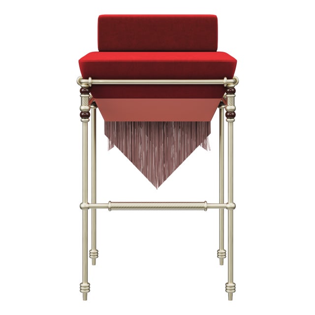 Seraphine Chair with Fringes by Ottiu For Sale