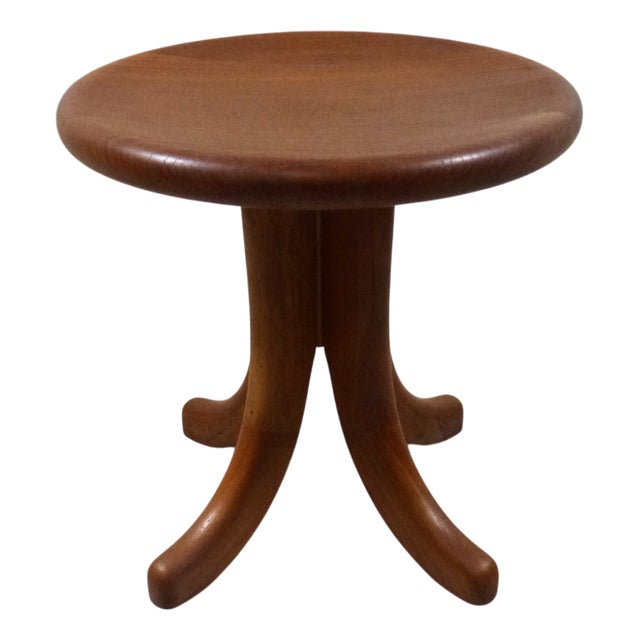 Danish Teak Stool, 1970s For Sale