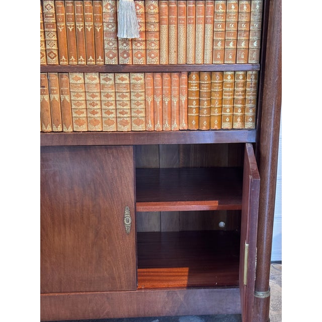 French Empire Secretaire À Abattant With Faux Book Front For Sale - Image 10 of 12
