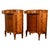 Pair Antique 18thC French Louis XV Inlaid Marquetry Ormolu Tambour Cabinets 1780 For Sale - Image 4 of 18