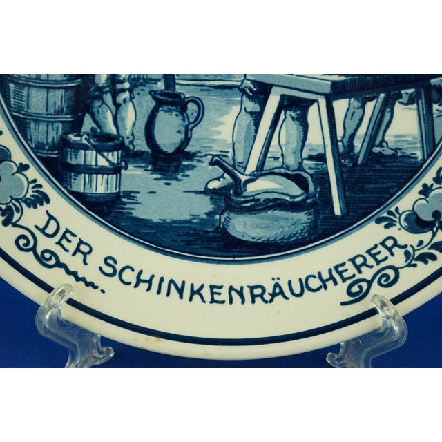 20th Century Dutch Porcelain Plates by Royal Goedewaagen of Delft Blue, Holland, 1940s, Set of 3 For Sale - Image 18 of 18