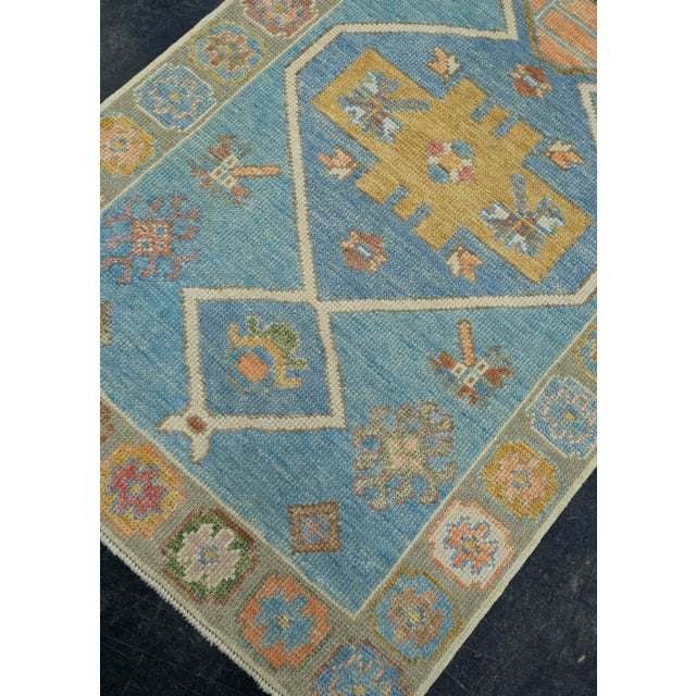 Turkish Turkish Oushak Rug 3' x 6'6" #18003 For Sale - Image 3 of 8