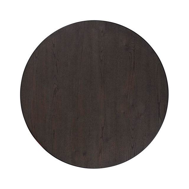 Traditional Century Furniture Monterey Round Cocktail Table - Dark For Sale - Image 3 of 4
