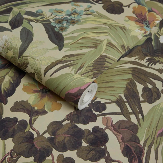 English House of Hackney Limerence Wallpaper - Papyrus, Sample For Sale - Image 3 of 4