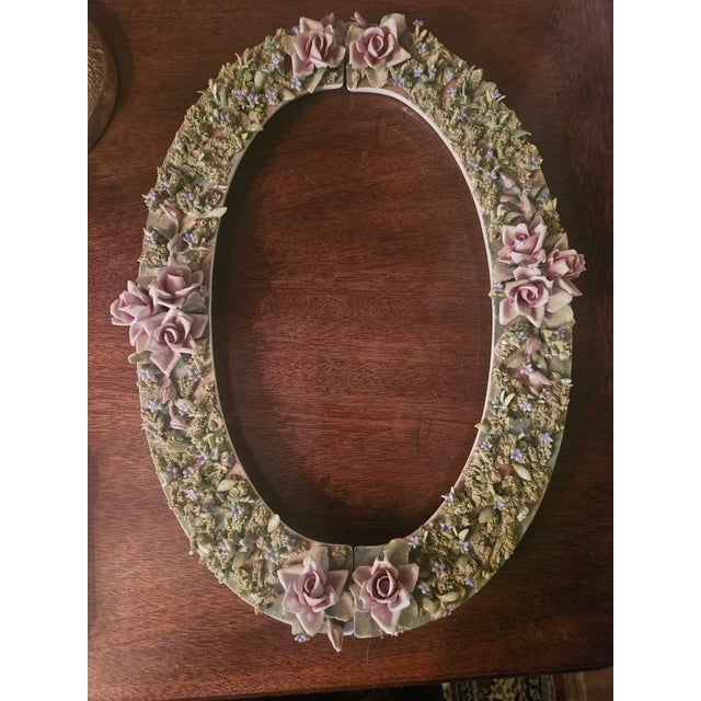 Traditional Vintage Capodimonte Floral Centerpiece - Centerpiece Enhancement For Sale - Image 3 of 16