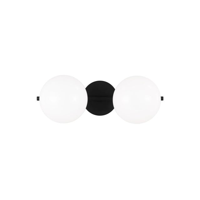 ED Ellen DeGeneres by Visual Comfort Studio Lune 2-Light Vanity, Aged Iron For Sale In Greenville, SC - Image 6 of 6