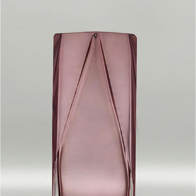 Glass Vintage Sommerso Murano Glass Vase by Flavio Poli, 1960s For Sale - Image 7 of 9