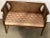 This Regency style bench has potential to be a show stopper entry statement piece. The seat upholstery needs refinishing...