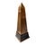 Vintage Brass & Lacquered Wood Obelisk For Sale - Image 4 of 4