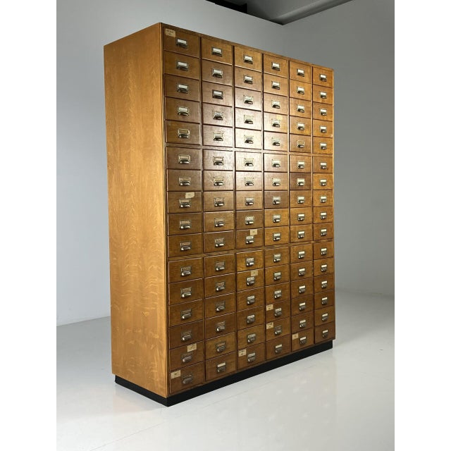 Very large chest of drawers / pharmacy cabinet. with no less than 96 drawers. Originally from The Hague, ca. 1960. We were...