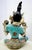 Mid-Century Tibetan-Style Inlaid Brass Green Tara Statue – 11" H For Sale - Image 14 of 18