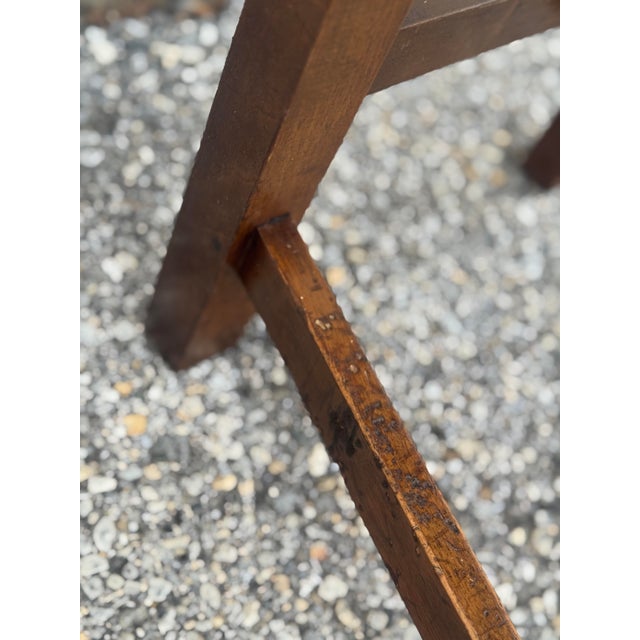 Vintage Italian Carved Walnut Rush Seat Dining Chairs – Set of 6 For Sale - Image 12 of 12