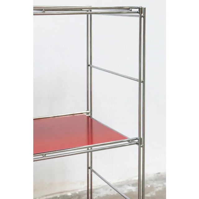Metal Bookcase Shelving, 1980s For Sale - Image 4 of 10